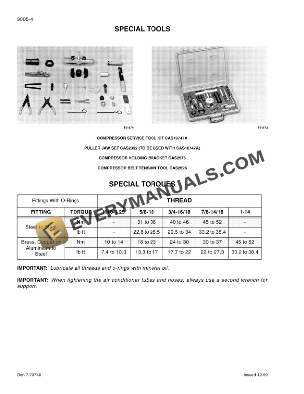 Case CX50, CX60, CX70, CX80, CX90, CX100 Tractor Service Manual 7-71427-5