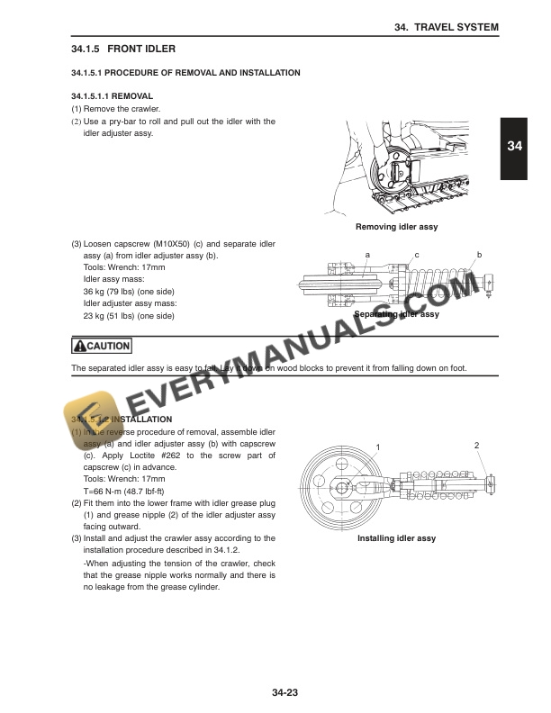 Case CX55B Tier 4 Crawler Excavator Service Manual 47698311-5
