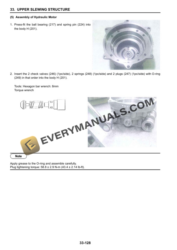 Case CX55B Tier 4 Crawler Excavator Service Manual 84559070-4