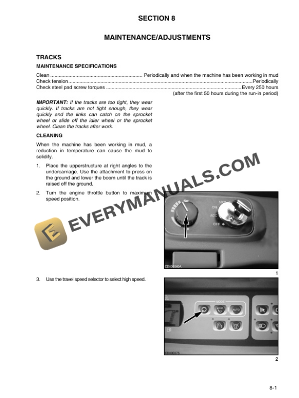 Case CX700 Tier 3 Hydraulic Excavator Operator Manual 87364242 NA-5