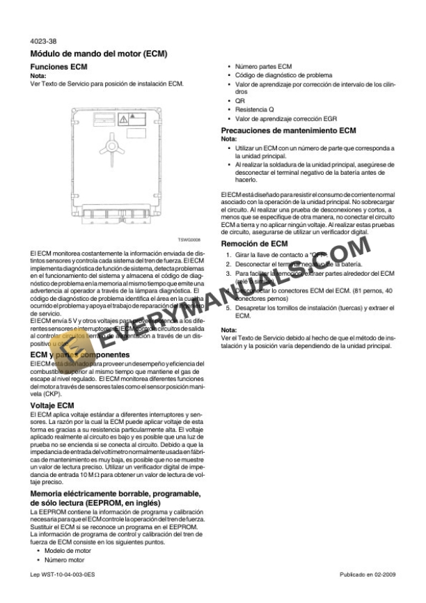 Case CX700B Crawler Excavator Service Manual 7-27691 ES-4