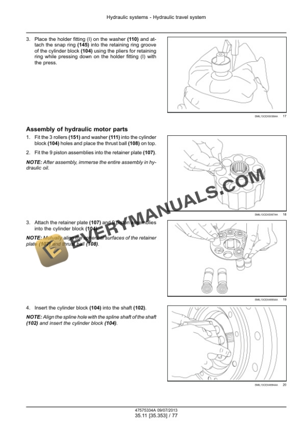 Case CX75C SR Midi Excavator Service Manual 47595208 PDF 7 Case CX75C SR Midi Excavator Service Manual 47595208 PDF - Image 5