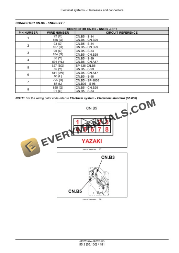 Case CX75C SR Midi Excavator Service Manual 47595210-3