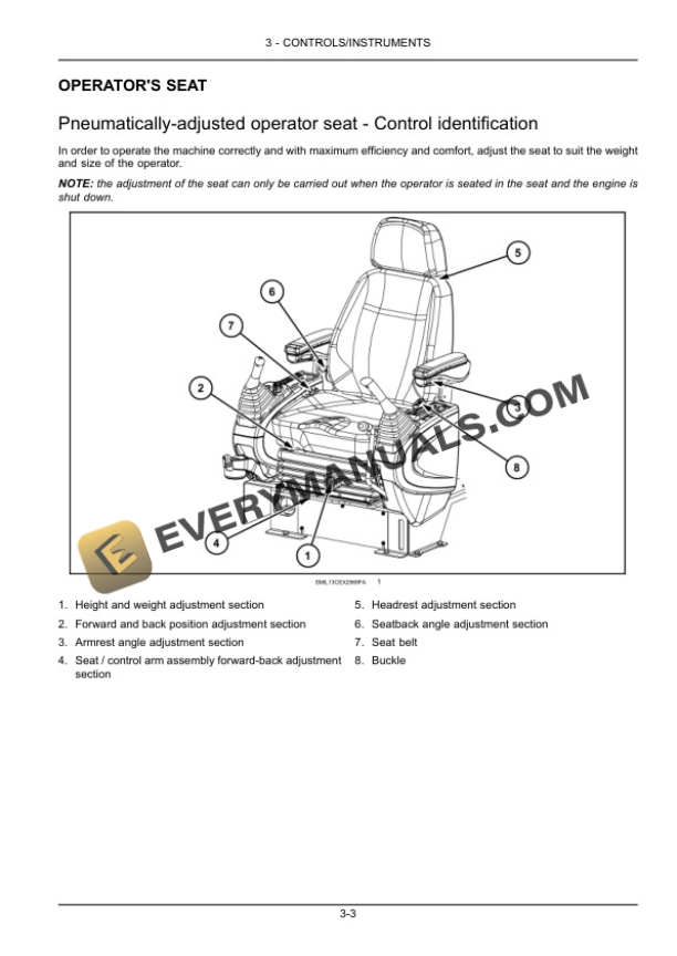 Case CX75C SR Mini Excavator Operator Manual 47545281-2