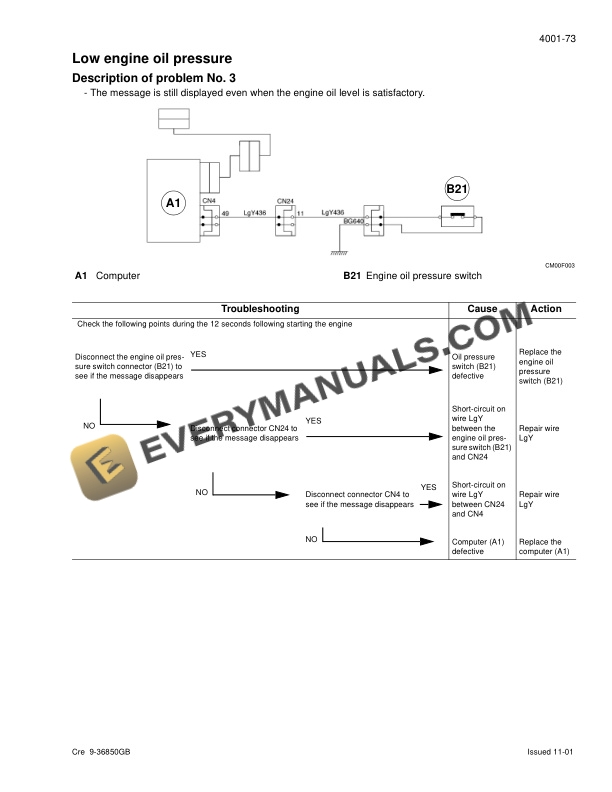 Case CX800 Crawler Excavator Service Manual 9-42690GB-2