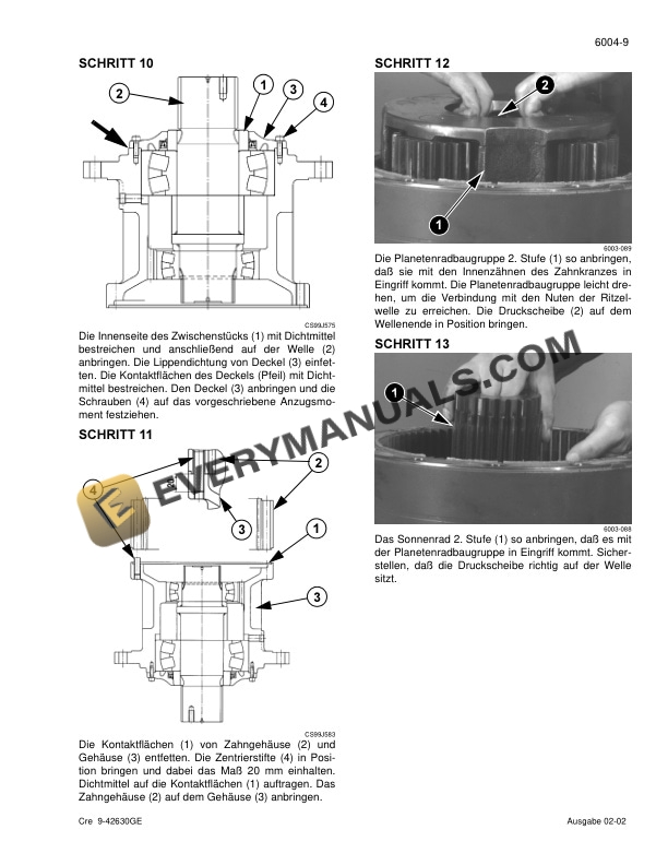 Case CX800 Crawler Excavator Service Manual 9-42690GE-3