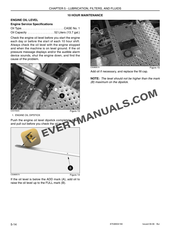 Case CX800 Tier 3 Crawler Excavator Operator Manual 87538934-4