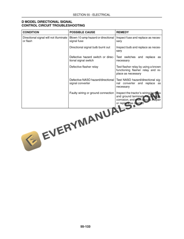 Case D and DX35, 40 and 45 Tractor Repair Manual 86620537-4