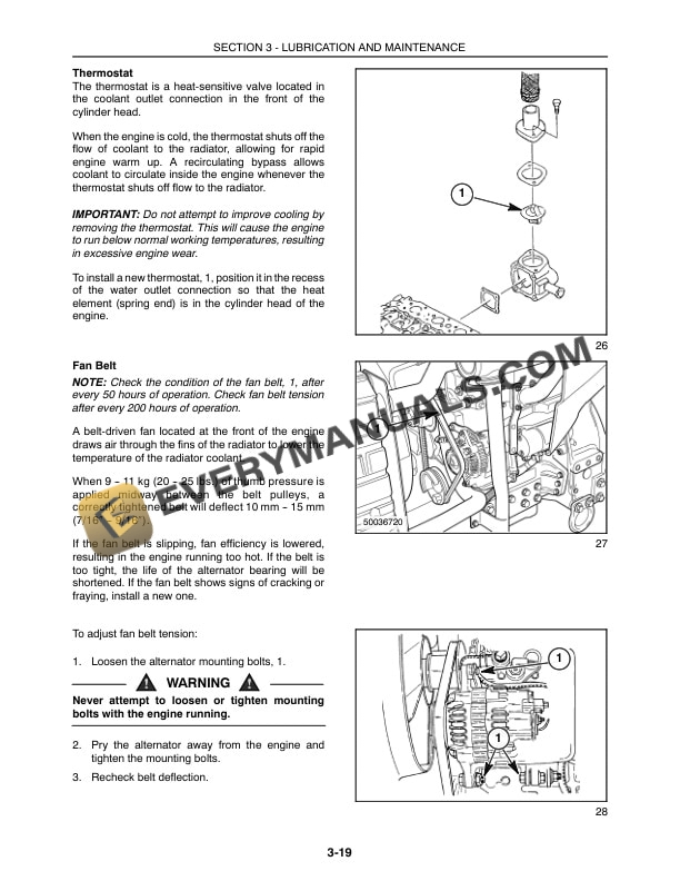 Case D35, D40, D45 Tractor Operator Manual 87300519-4