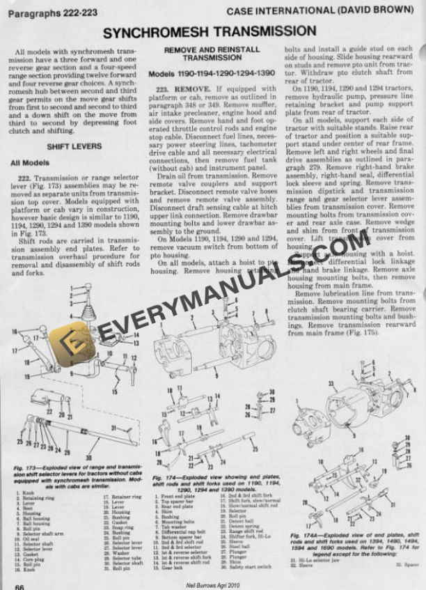 Case David Brown 1190, 1194, 1290, 1294, 1390, 1394, 1490, 1494, 1594, 1690 Tractor Shop Manual-4