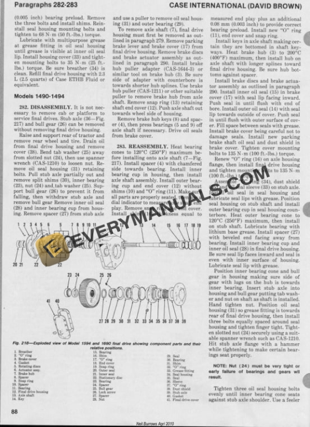 Case David Brown 1190, 1194, 1290, 1294, 1390, 1394, 1490, 1494, 1594, 1690 Tractor Shop Manual-5