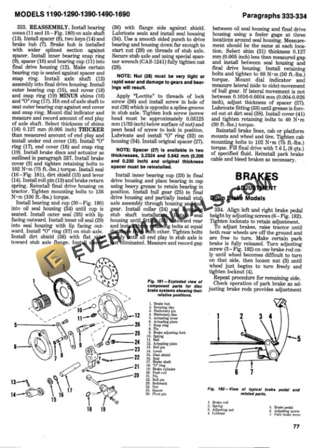 Case David Brown 1190, 1290, 1390, 1490, 1690 Tractor Workshop Manual-5