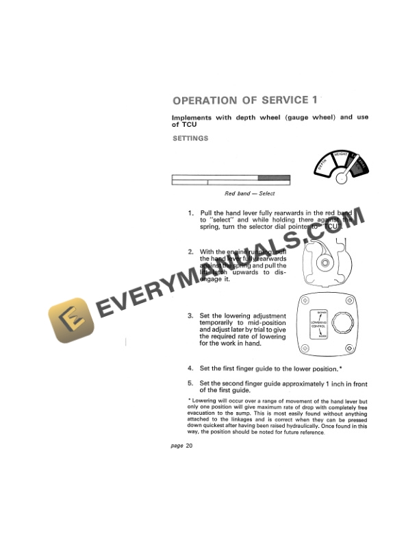 Case David Brown 1200 Selectamatic Instruction Book TP-638-2