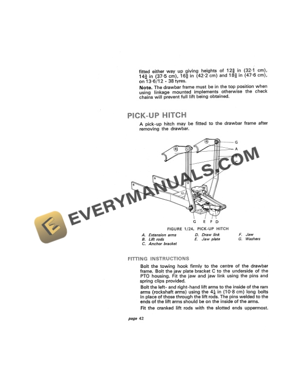 Case David Brown 1200 Selectamatic Instruction Book TP-638-3