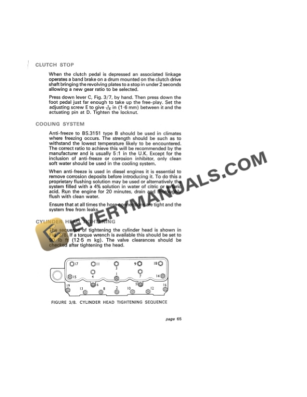 Case David Brown 1200 Selectamatic Instruction Book TP-638-4