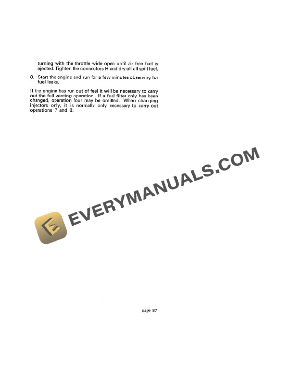 Case David Brown 1200 Selectamatic Instruction Book TP-638-5