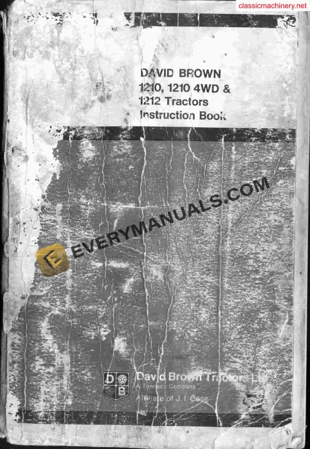 case david brown 1210 1210 4wd 1212 tractor instruction book 9 5016na 1