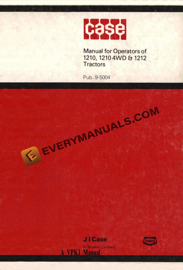 case david brown 1210 1210 4wd 1212 tractor operator manual 9 5004 1