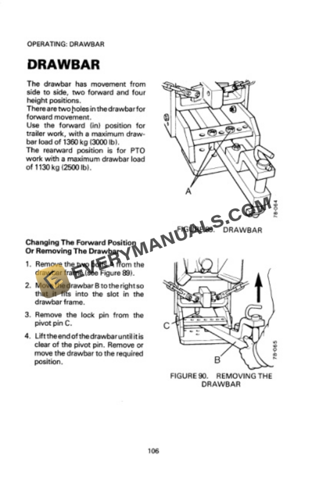 Case David Brown 1290, 1390, 1390 Hydra-Shift Tractor Operator Manual 9-9202-4
