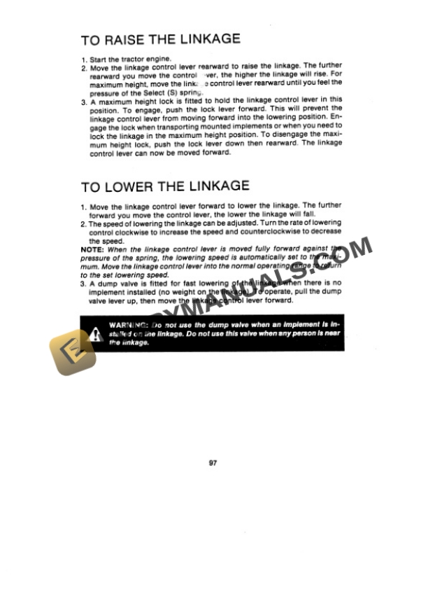 Case David Brown 1690 Turbo Tractor 4WD Synchromesh Transmission Operator Manual 9-7505.-4