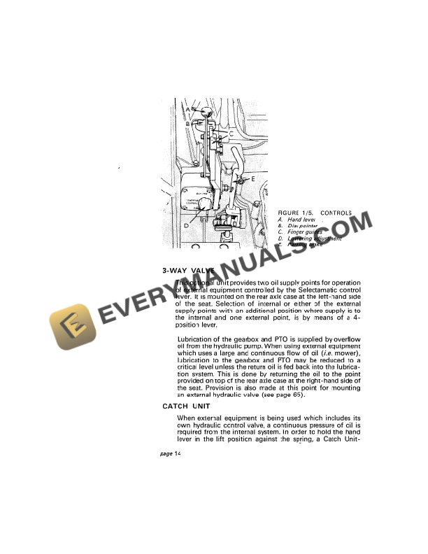 Case David Brown 3800 Selectamatic Operator Manual TP-654-2