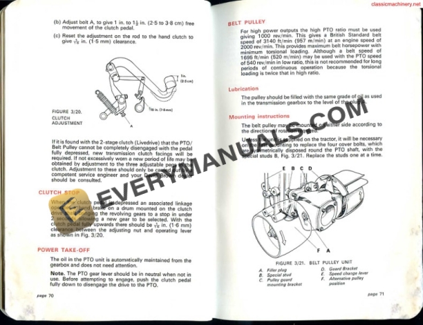 Case David Brown 4600 Selectamatic Instruction Book TP655-5
