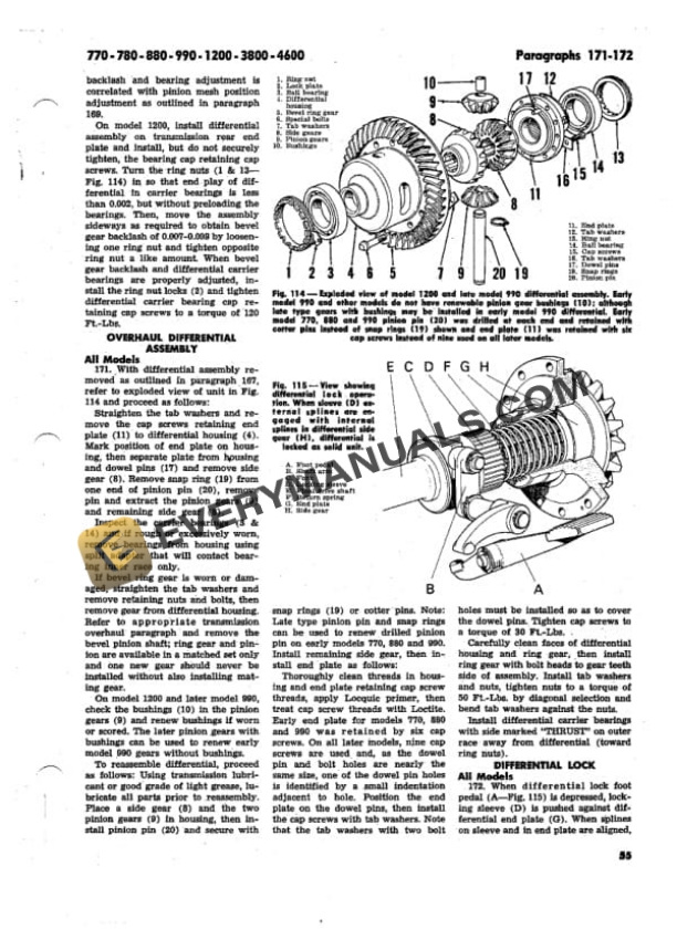 Case David Brown 770, 780, 880, 990, 1200, 3800, 4600 Tractor Shop Manual-4