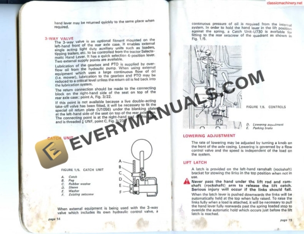 Case David Brown 780 Selectamatic Instruction Book TP646-2
