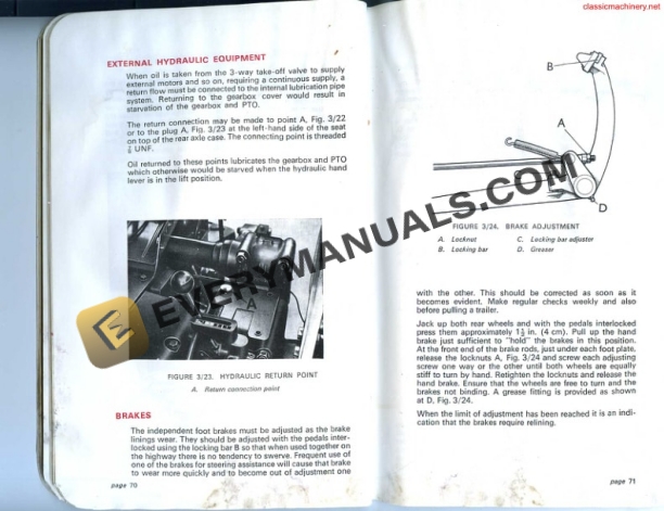 Case David Brown 780 Selectamatic Instruction Book TP646-5