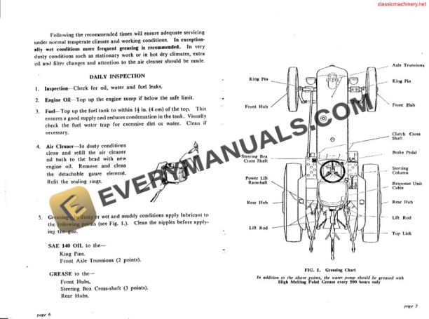 Case David Brown 850, 880, 990 Tractor Implematic Livedrive Instruction Book 9-5712-2