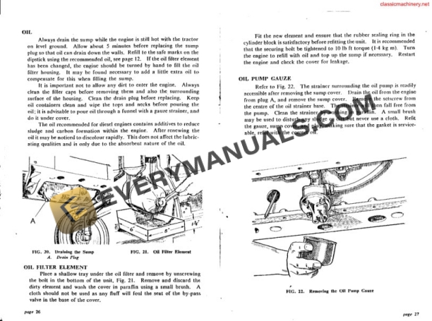 Case David Brown 850, 880, 990 Tractor Implematic Livedrive Instruction Book 9-5712-4