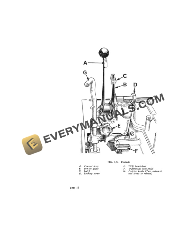 Case David Brown 880 Diesel Tractor Instruction Book TP-613-2