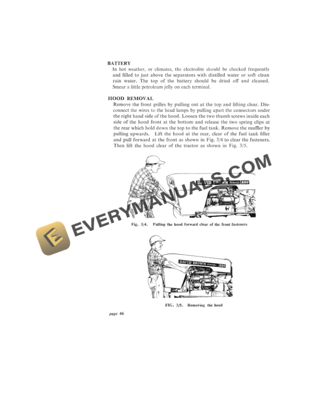 Case David Brown 880 Diesel Tractor Instruction Book TP-613-4