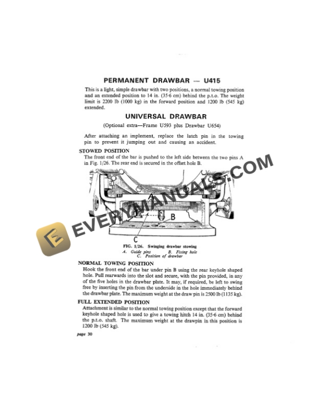Case David Brown 880 Implematic Tractor Operator Manual 9-5713.-3
