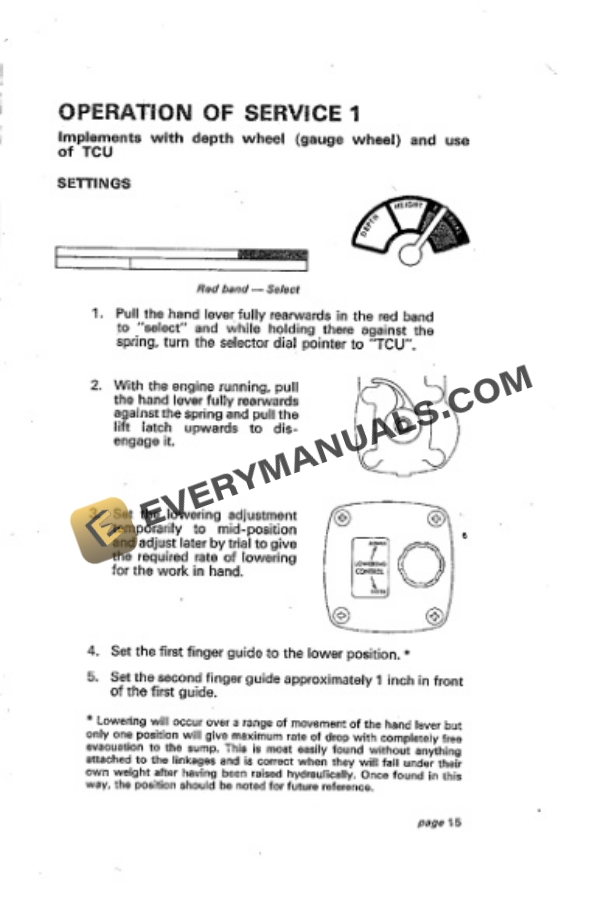 Case David Brown 880 Selectamatic Livedrive Instruction Book TP630-2