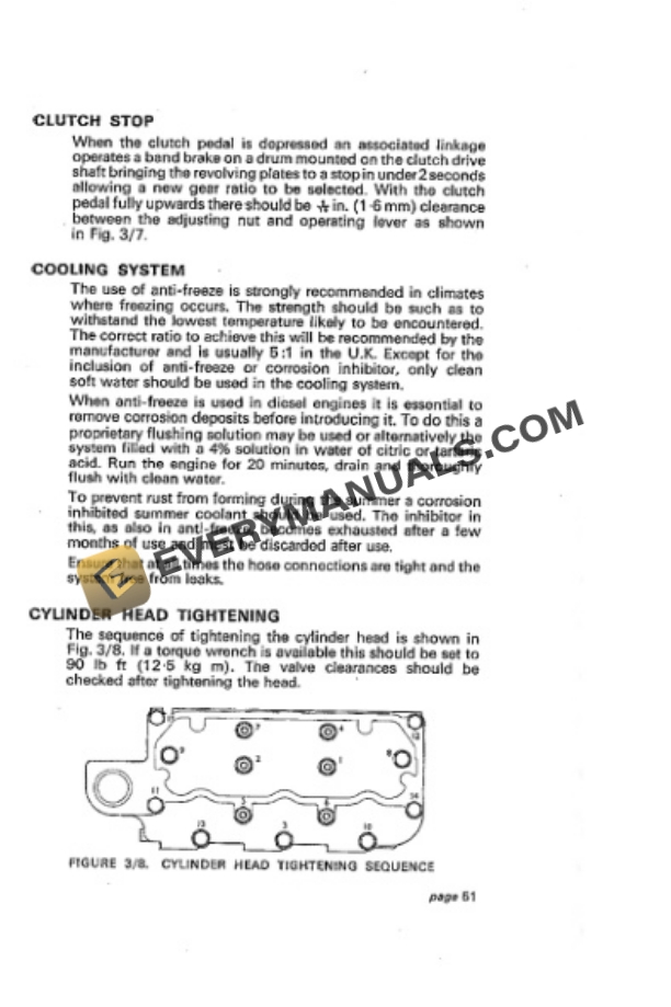 Case David Brown 880 Selectamatic Livedrive Instruction Book TP630-4