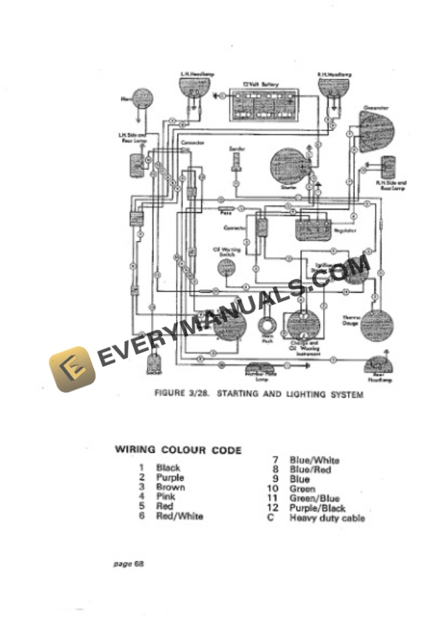 Case David Brown 880 Selectamatic Livedrive Instruction Book TP630-5