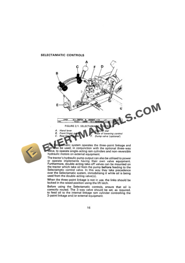 Case David Brown 885, 885N Tractor Operator Manual 9-5206ExUK-2