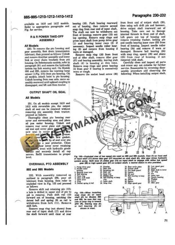 Case David Brown 885, 995, 1210, 1212, 1410, 1412 Tractor-5