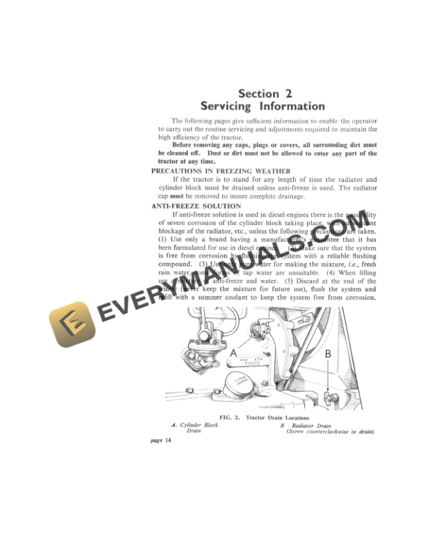 Case David Brown 990 Diesel Tractor Operator Manual TP-611-3