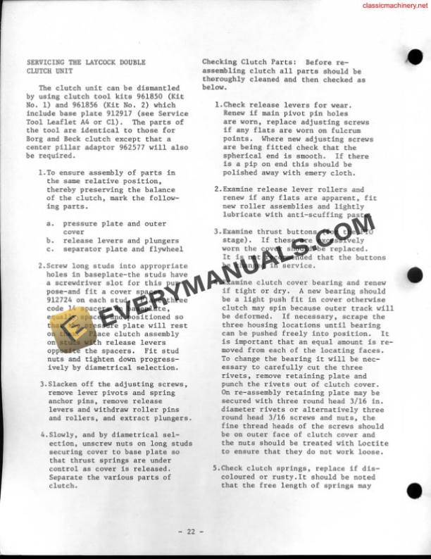 Case David Brown Clutch Power Take-Off Reduction Units Brake Service Manual-3