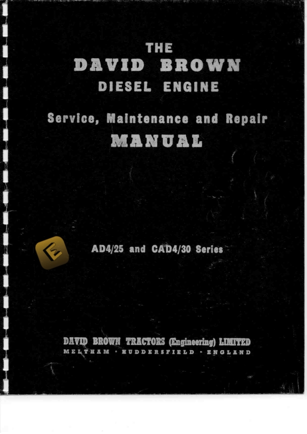 case david brown diesel engine ad4 25 cad4 30 series service manual 1