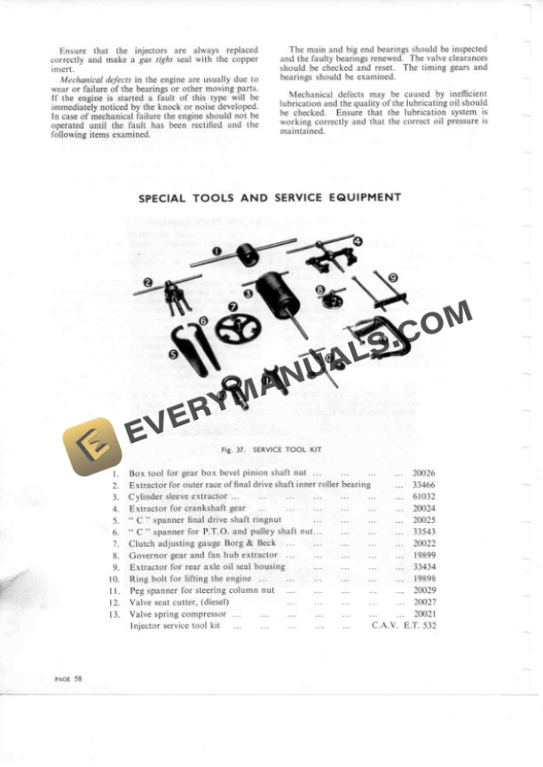 Case David Brown Diesel Engine AD4-25, CAD4-30 Series Service Manual-4