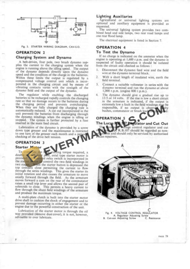 Case David Brown Diesel Engine AD4-25, CAD4-30 Series Service Manual-5