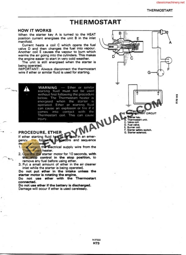 Case David Brown Electrical Equipment Service Manual 9-37222-4