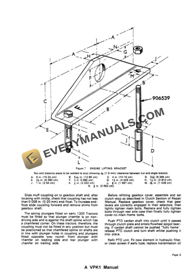 Case David Brown Four-Cylinder Diesel Engine AD4-49, AD4-55 Service Manual 9-37122-2