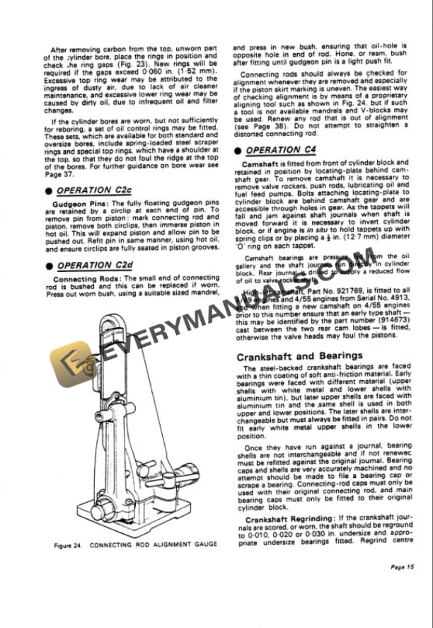 Case David Brown Four-Cylinder Diesel Engine AD4-49, AD4-55 Service Manual 9-37122-3