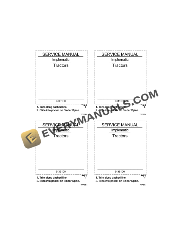 case david brown front axle and steering selectamatic tractor repair manual 9 38100 1