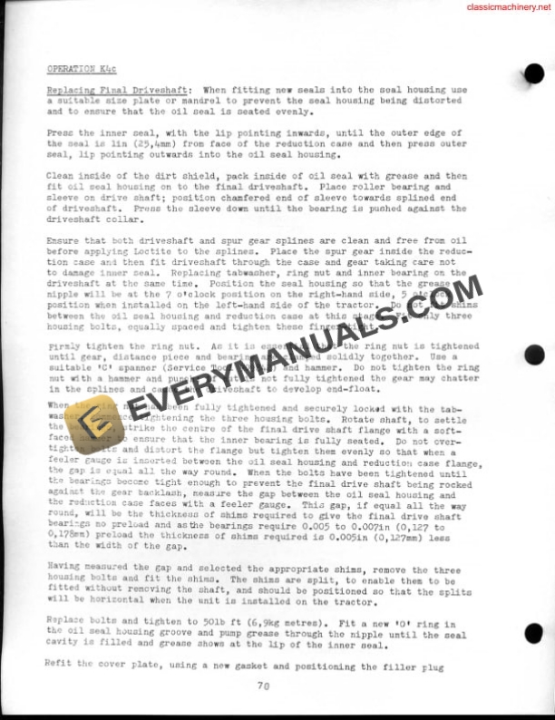 Case David Brown Hydra-Shift Synchromesh Transmissions Service Manual-5