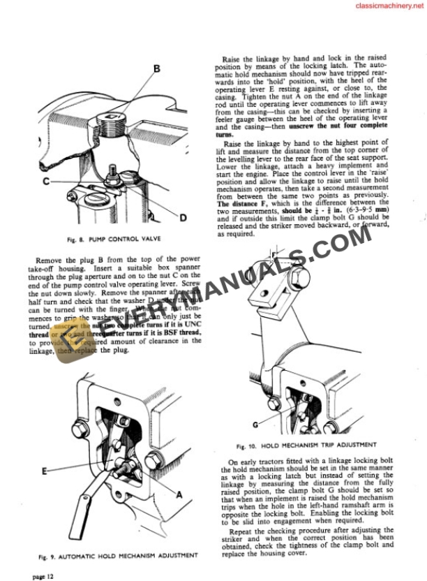 Case David Brown Implematic Hydraulic System Repair Manual DBT445-3